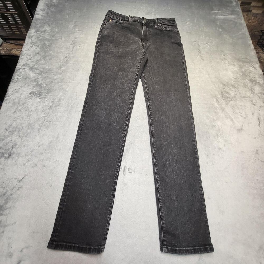 American Eagle Jeans Mens 30x34 Black Dark Wash Slim Straight Airflex+